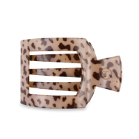 Square Flat Hair Clip Large  Blonde Tortoise