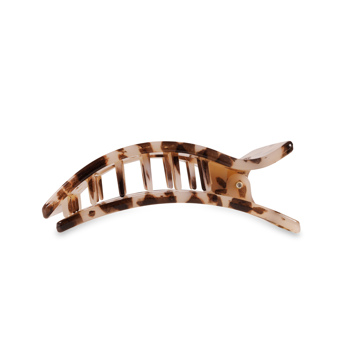 Flat Rectangle Hair Clip Medium Blonde Tortoise