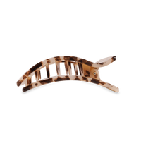 Flat Rectangle Hair Clip Medium Blonde Tortoise
