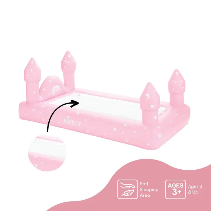 FUNBOY PINK CASTLE SLEEPOVER KIDS AIR MATTRESS