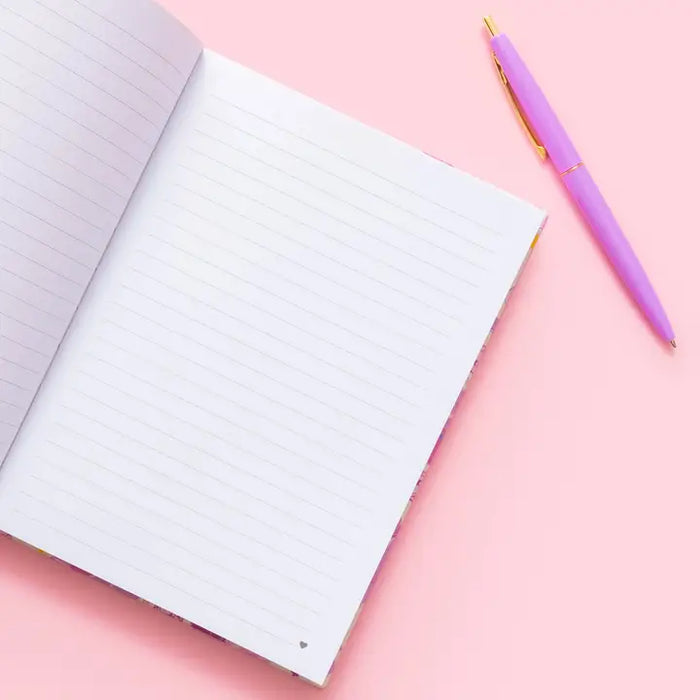 FLOWER PRINT HARDCOVER NOTEBOOK