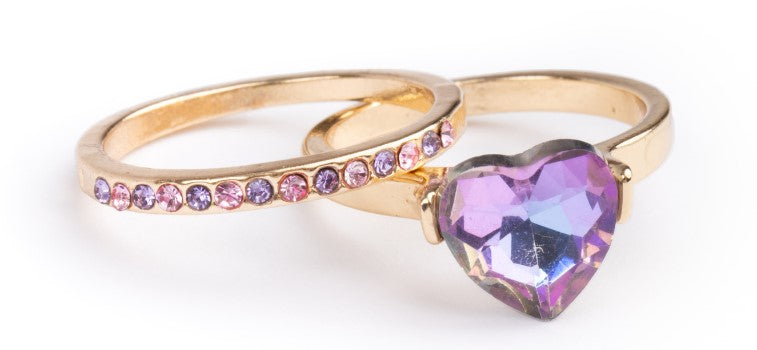 GREAT PRETENDERS BOUTIQUE PRECIOUS PURPLE RINGS