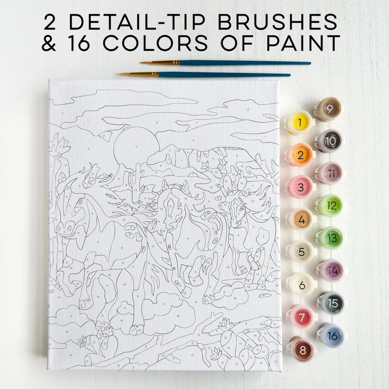 PAINT BY NUMBERS HORSES