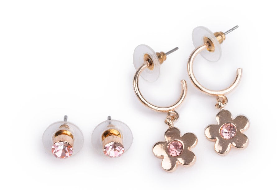 GREAT PRETENDERS BOUTIQUE BEJEWELLED BLOOMS EARRINGS