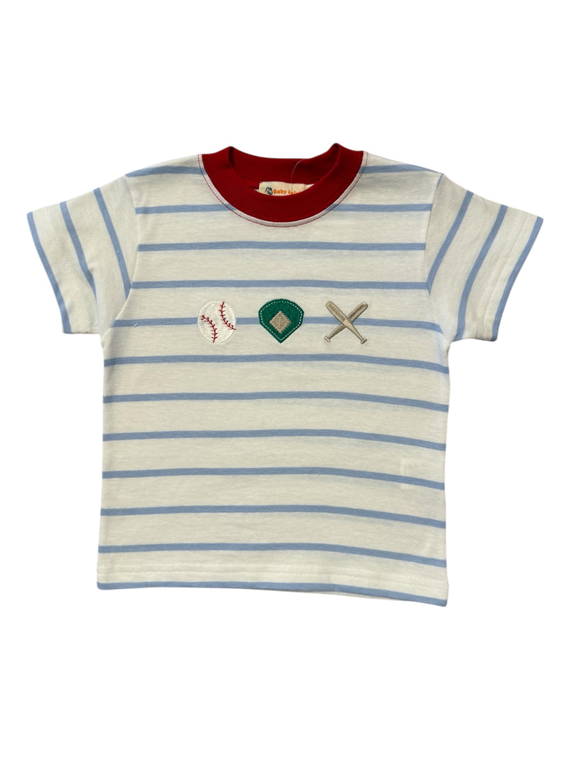 LUIGI STRIPE BASEBALL TEE