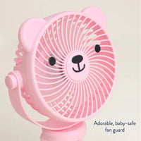 Breeze 3 Speed Stroller Fan Pink