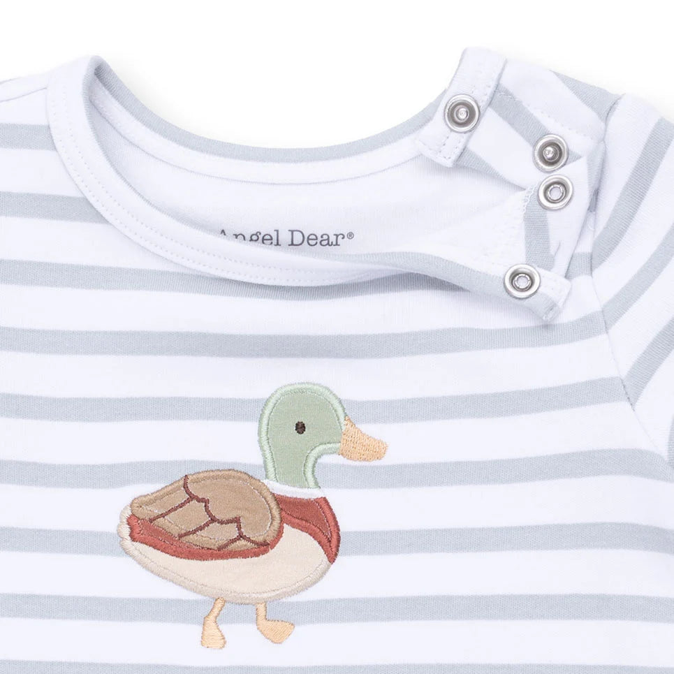 Angel Dear Mama Mallard Snap Shoulder Romper
