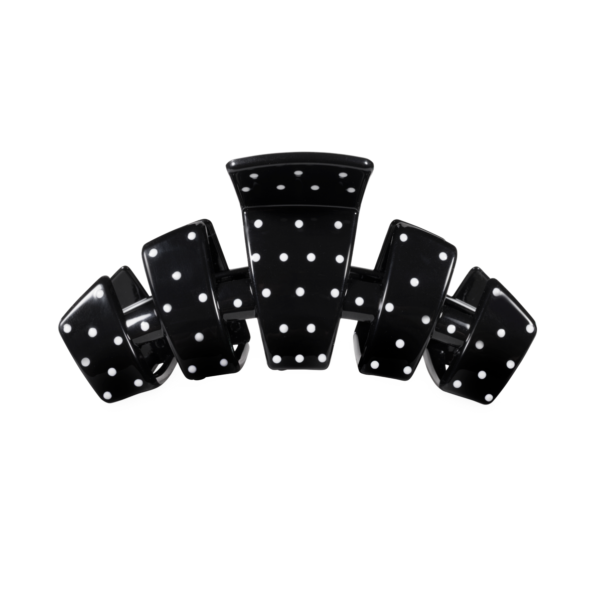 Set of black dice with white dots on a white background