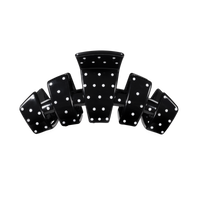Set of black dice with white dots on a white background