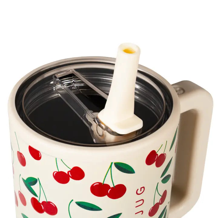 HYDROJUG CHERRIES 32 OZ TRAVELER TUMBLER