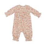 ANGEL DEAR SWEET ROSE CALICO SMOCKED ROMPER