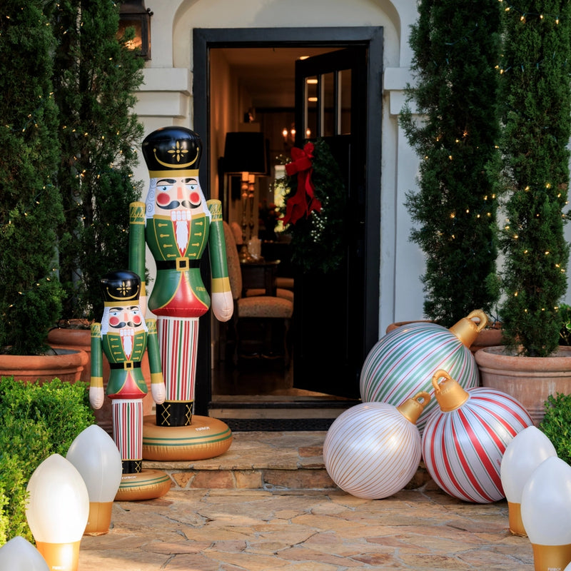 FUNBOY VINTAGE STRIPE LIGHT UP INFLATABLE ORNAMENTS