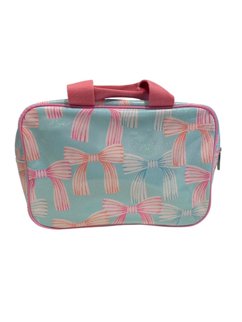 ISCREAM SPARKLING BOWS LARGE COSMETIC BAG