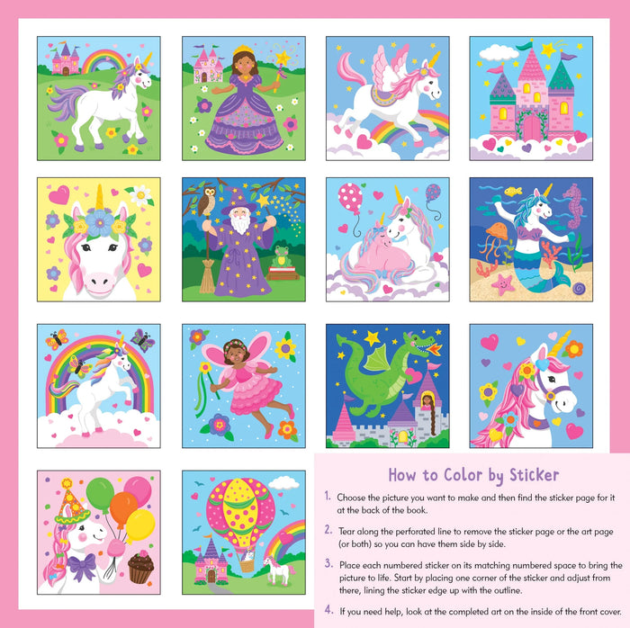 COLOR BY STICKER UNICORNS & MORE