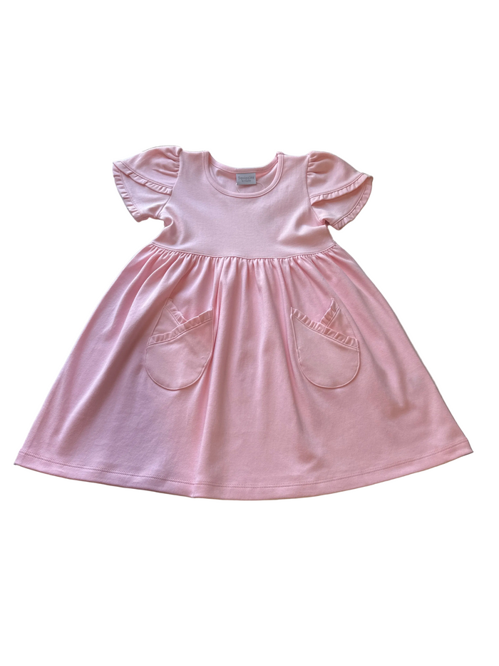 POPOVER DRESS WITH PRINCESS SLEEVE/POCKET