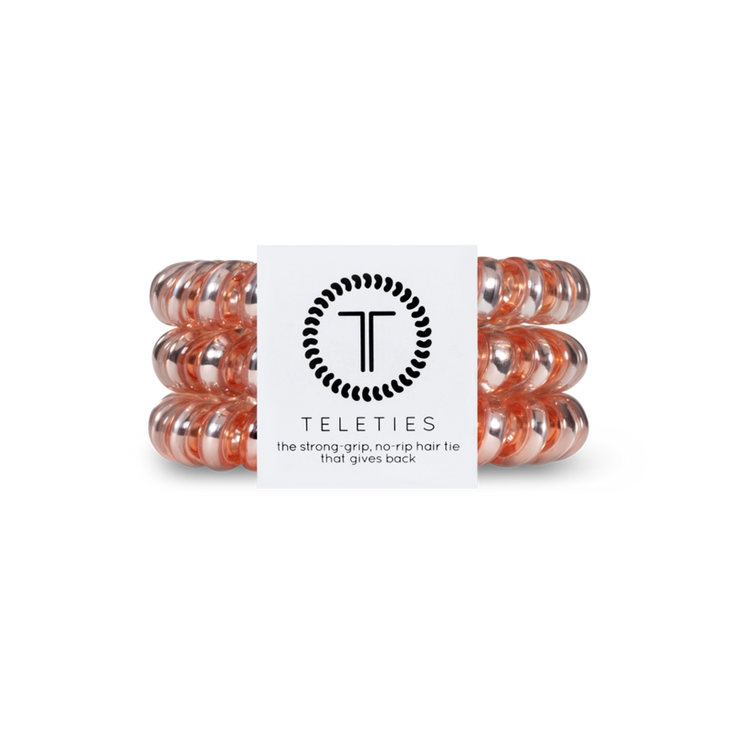 TELETIES MILLENNIAL PINK LARGE HAIR TIES