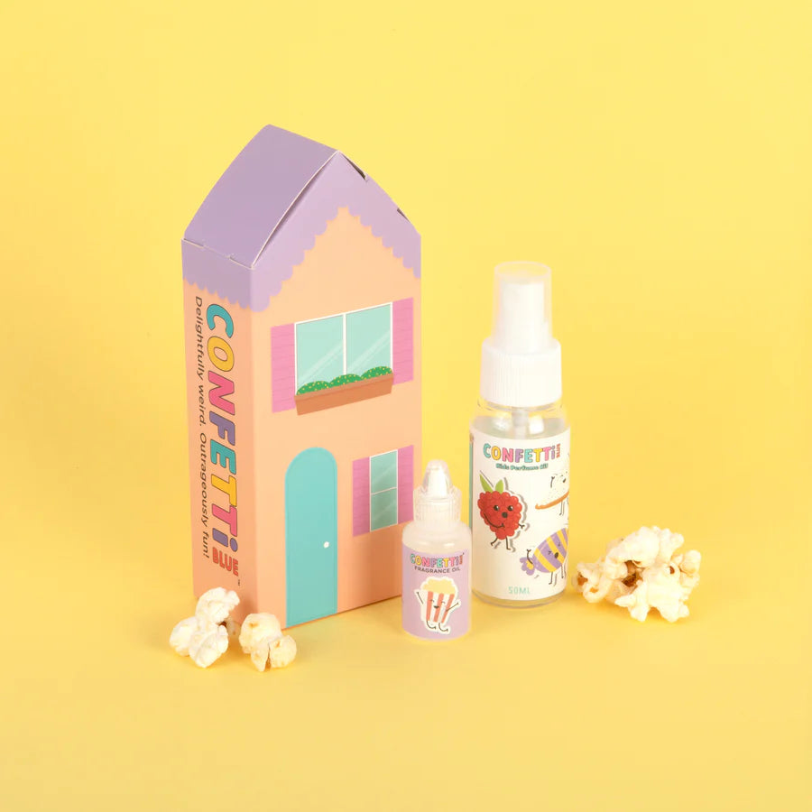 CONFETTI BLUE POPCORN  MINI PERFUME MAKING KIT