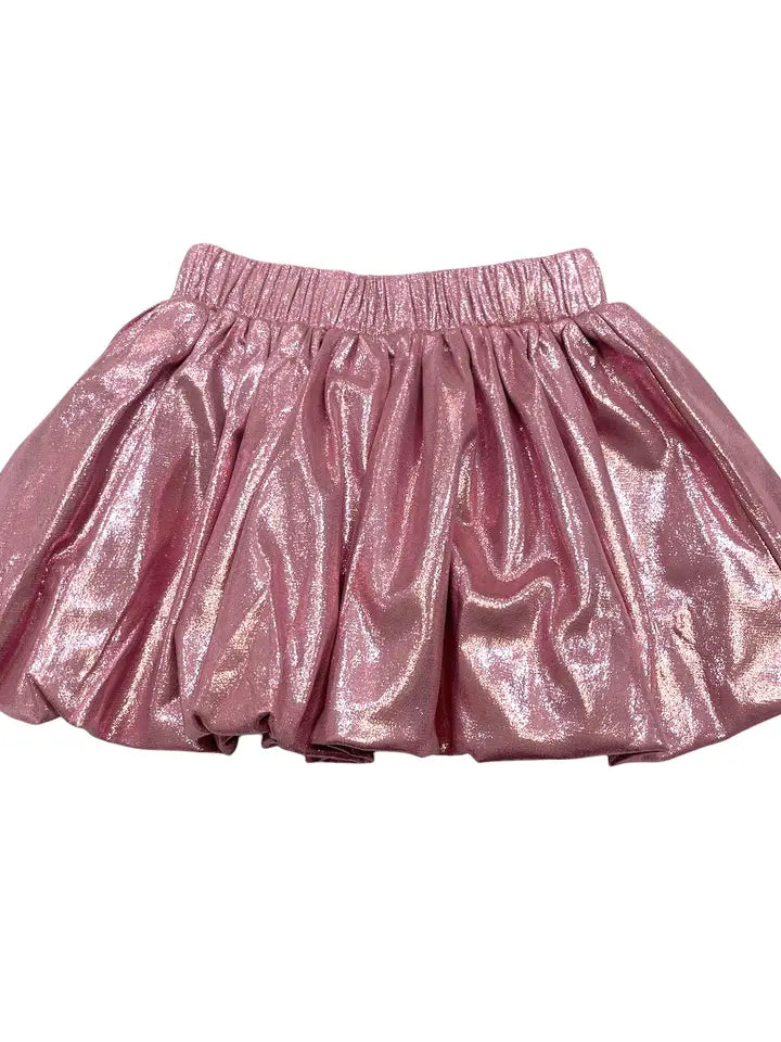 LITTLE OLIN PINK SHIMMER BALLOON SKIRT