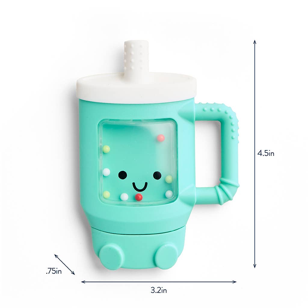 Itzy Ritzy Bitzy Shake™ - Silicone Teether with Rattle: Tumbler