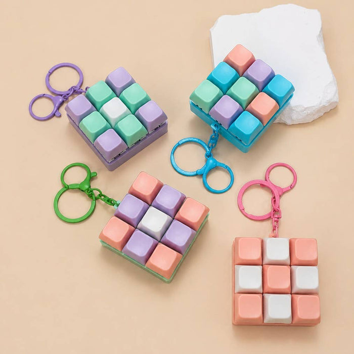 Keyboard Fidget Stress Relief Keychain Lavender