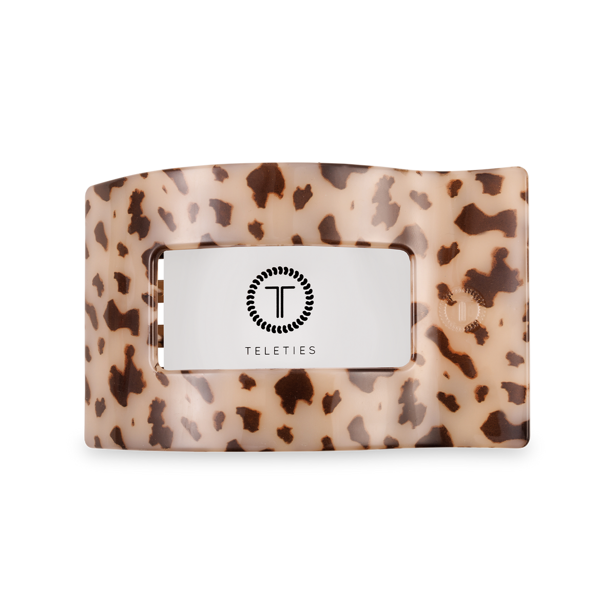 Flat Rectangle Hair Clip Medium Blonde Tortoise