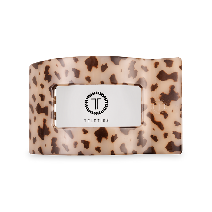 Flat Rectangle Hair Clip Medium Blonde Tortoise