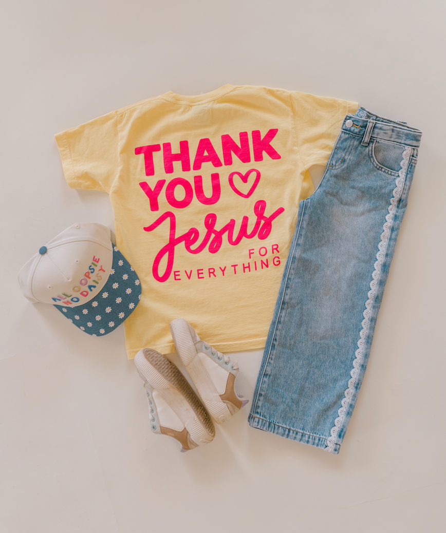 Youth Thank You Jesus Tee Butter