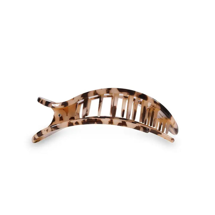 TELETIES BLONDE TORTOISE MEDIUM FLAT ROUND CLIP