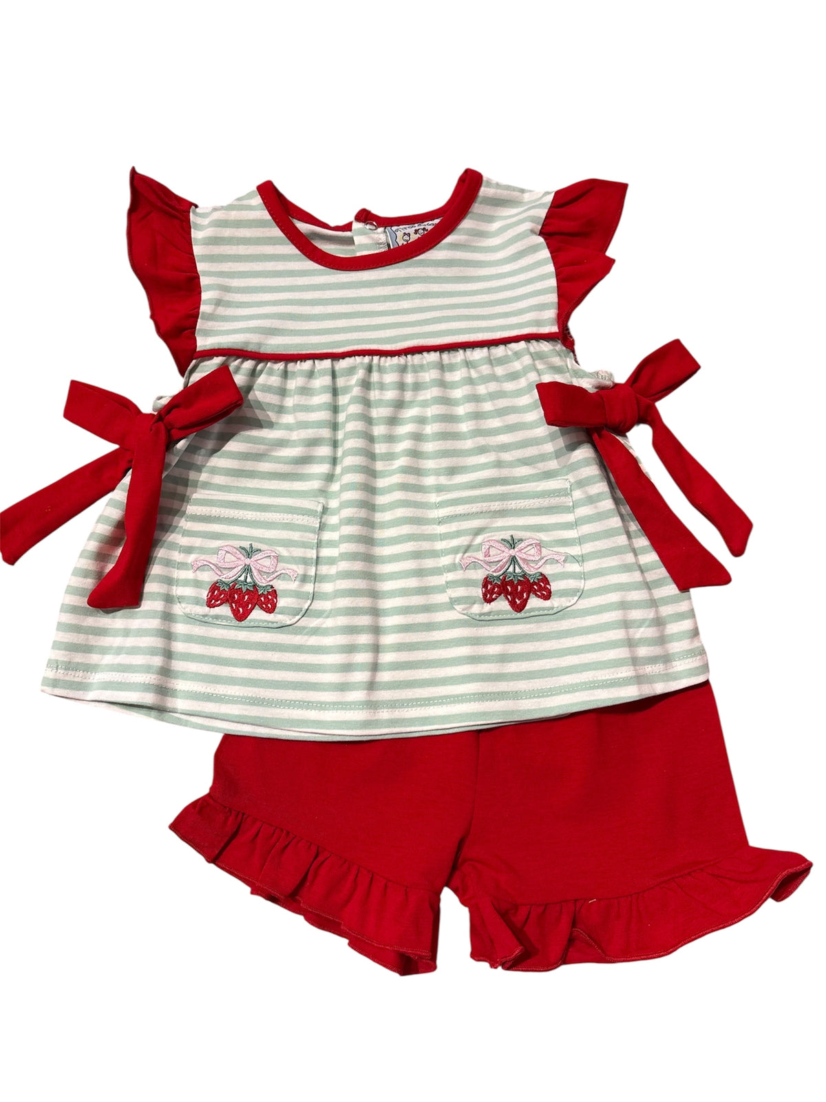 STRAWBERRY TIE SHORT SET