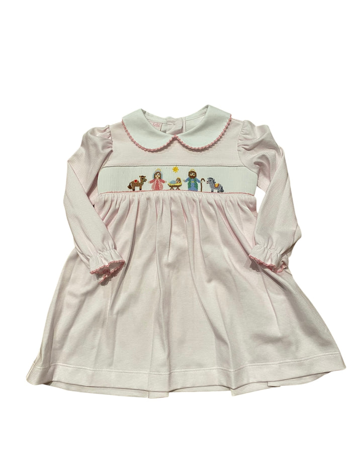 PETIT BEBE NATIVITY GIRLS KNIT DRESS