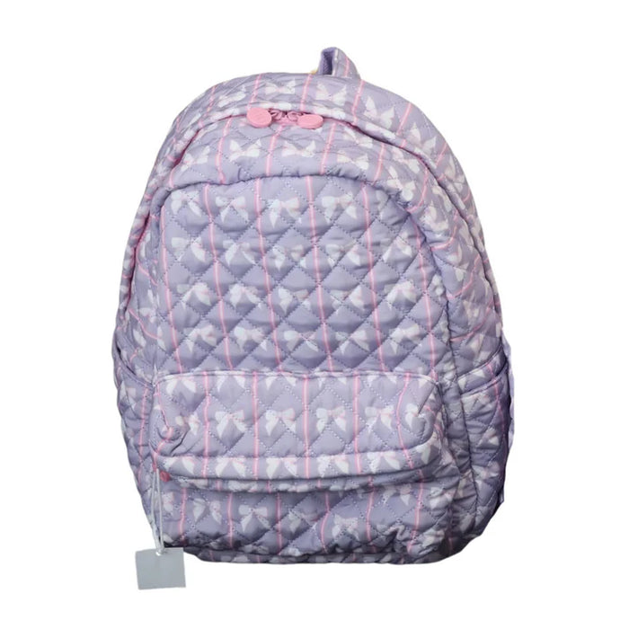 HAMNER HILL STRIPED PURPLE BOW BACKPACK