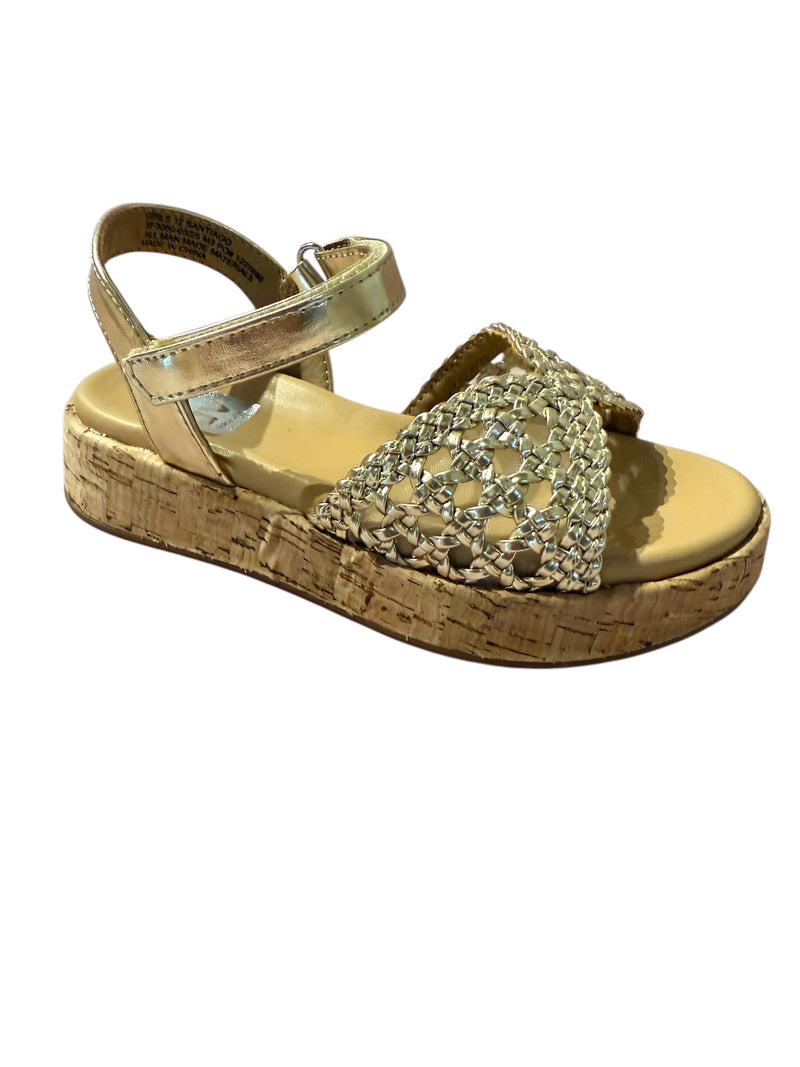 DV BY DOLCE VITA SANTIAGO GOLD SANDALS