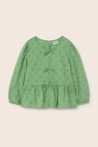 ALMA BLOUSE GREEN SWISS