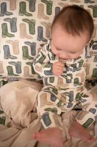 HAMNER HILL DOUBLE ZIPPER ROMPER BOYS BACKROAD BOOTS