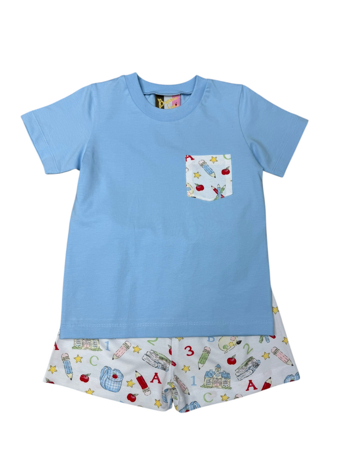BANANA SPLIT APPLE A DAY BOYS SHORT SET