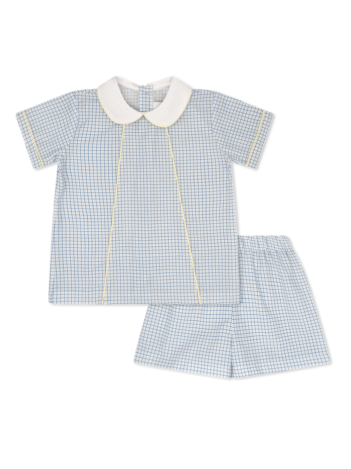 ADAM SHORT SET SKYLINE PLAID