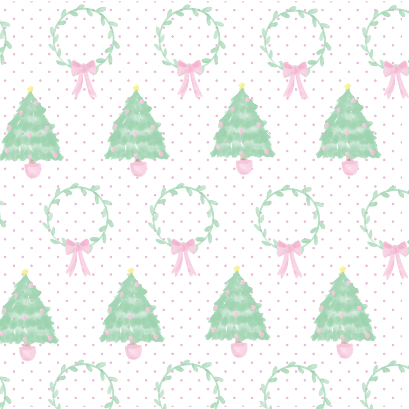 LULLABY SET OH CHRISTMAS TREE PINK TINY TOT TURTLENECK