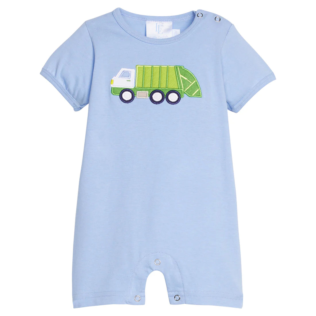 APPLIQUE ROMPER GARBAGE TRUCK