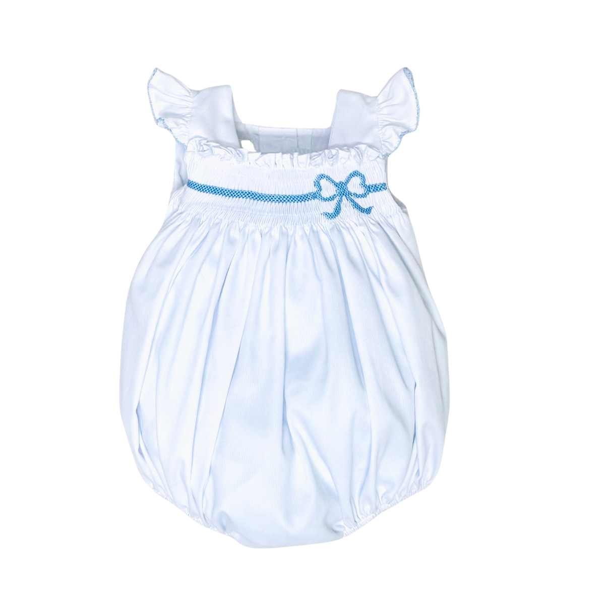 ARIA BOW BUBBLE WHITE PIQUE