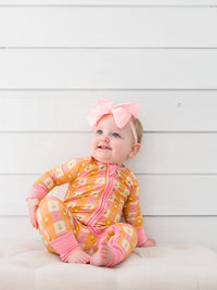 Autumn Blossom Ruffle Romper