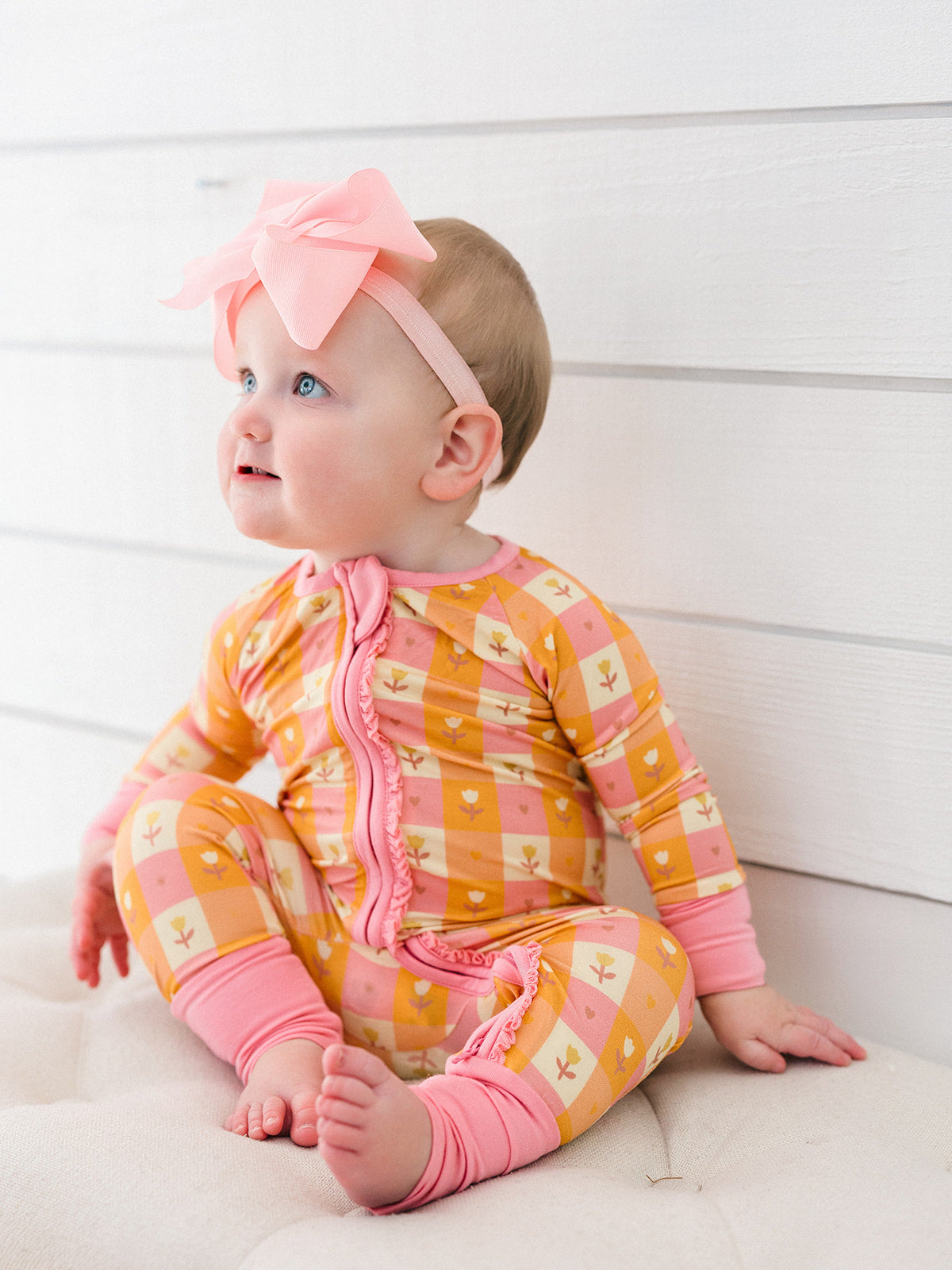 Autumn Blossom Ruffle Romper