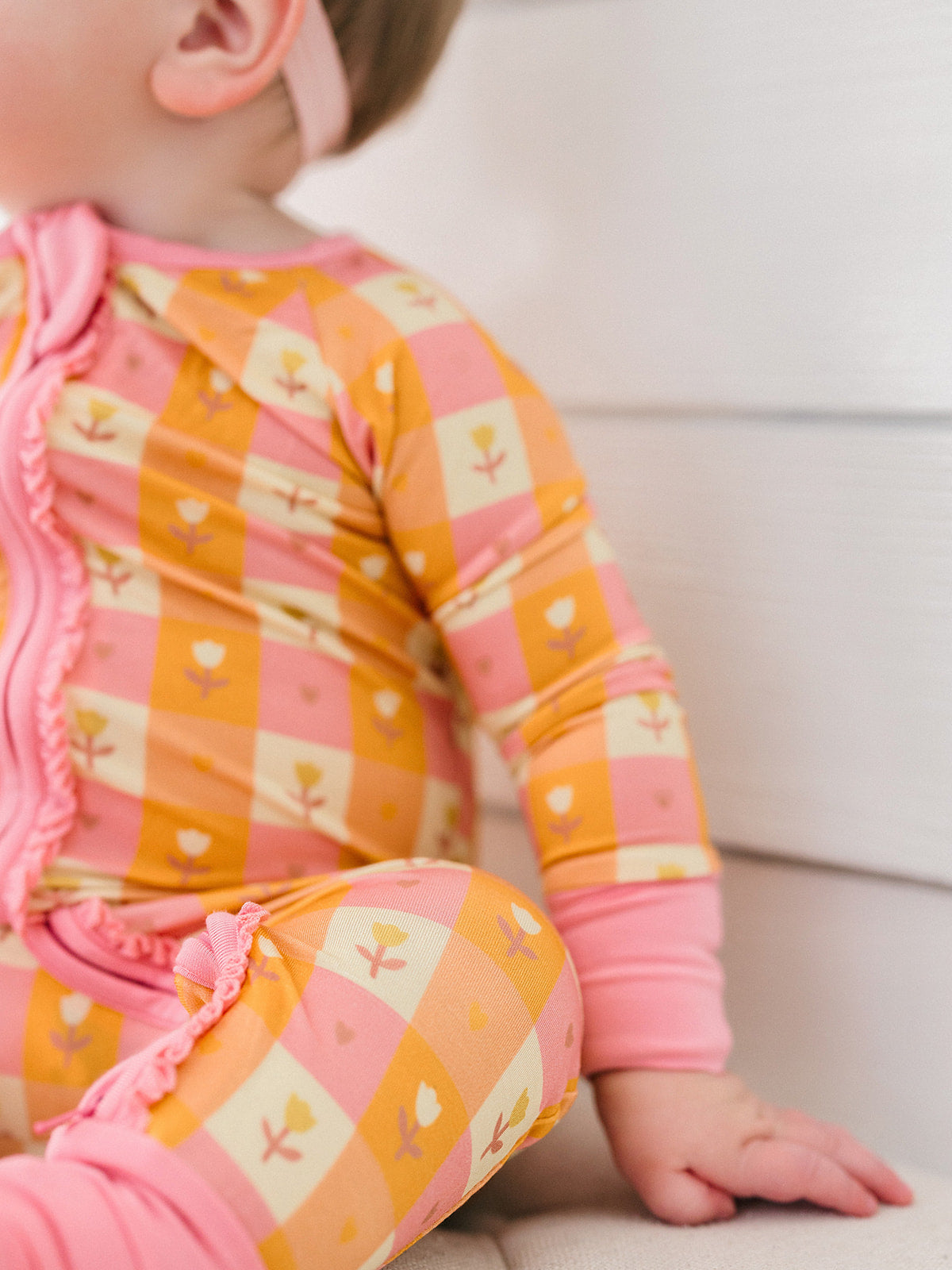 Autumn Blossom Ruffle Romper
