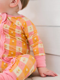 Autumn Blossom Ruffle Romper