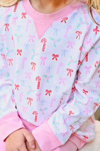 JAMES & LOTTIE SIDNEY SWEATSHIRT BOWS & HOLLY