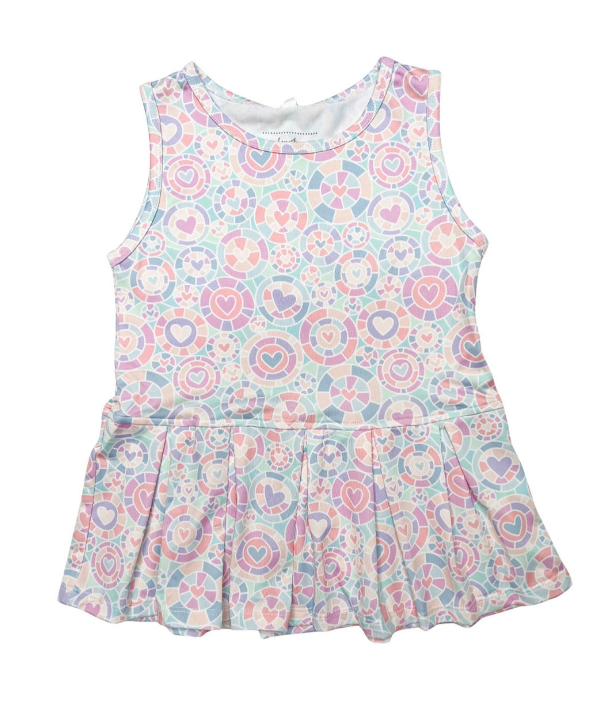 KALIDESCOPE HEART PLEATED DRESS