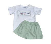 LULU BEBE AIRPLANE SHORT SET