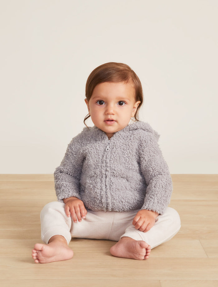 BAREFOOT DREAMS COZYCHIC INFANT HOODIE DOVE GRAY