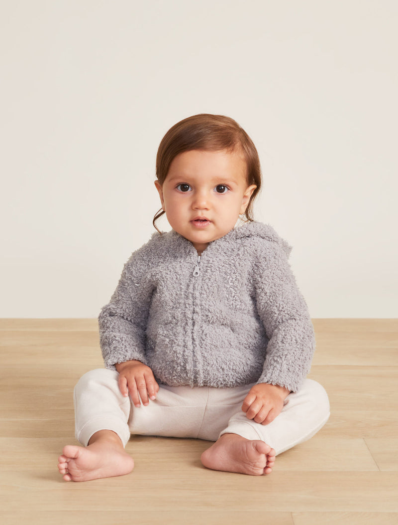 BAREFOOT DREAMS COZYCHIC INFANT HOODIE DOVE GRAY