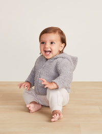 BAREFOOT DREAMS COZYCHIC INFANT HOODIE DOVE GRAY