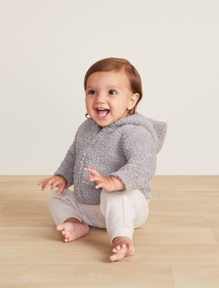 BAREFOOT DREAMS COZYCHIC INFANT HOODIE DOVE GRAY